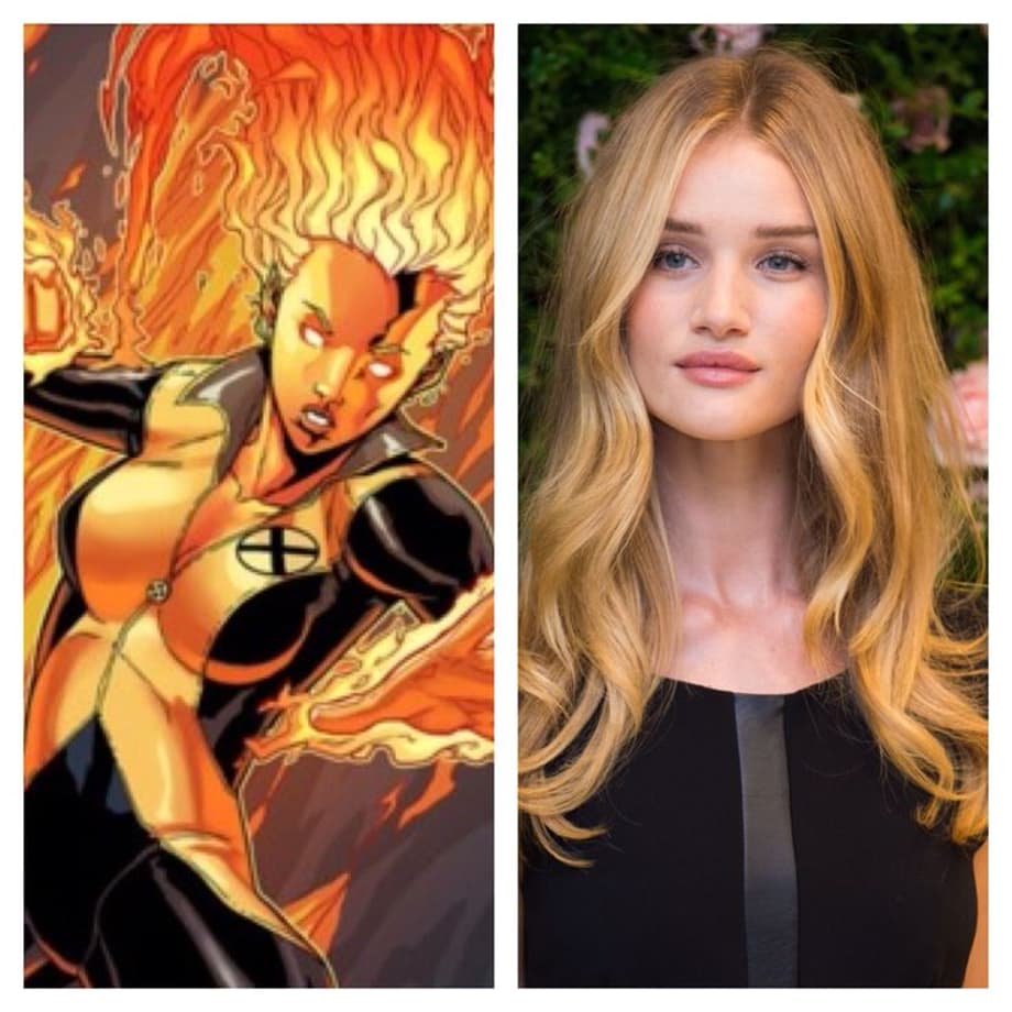 Magma - Rosie Huntington-Whiteley Joined the mutants for a short period of time before leaving for the Hellions. She transforms into well magma and has the ability to manipulate the Earth.  Rosie Huntington-Whiteley is a young up and coming actress and after seeing her in Mad Max I'm convinced she can do some more action films. Magma perfect for her, they are perfect from one another.: Magma - Rosie Huntington-Whiteley Joined the mutants for a short period of time before leaving for the Hellions. She transforms into well magma and has the ability to manipulate the Earth.  Rosie Huntington-Whiteley is a young up and coming actress and after seeing her in Mad Max I'm convinced she can do some more action films. Magma perfect for her, they are perfect from one another.