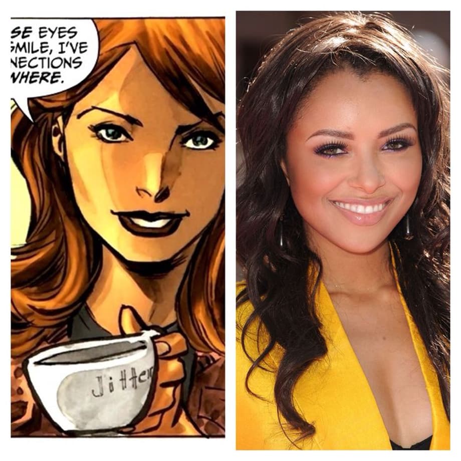 Iris West - Kat Graham  Kat Graham can play the tough Central City reporter and love interest of Barry. For this movie they will already be a couple and she would be taking care of her nephew Wally after her brother abounded him.: 