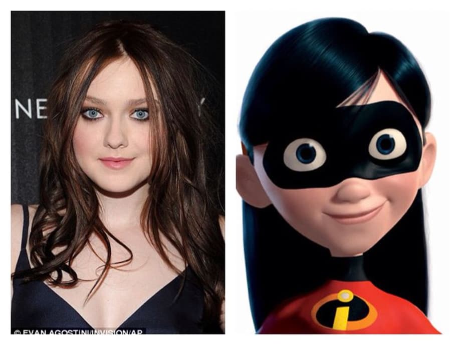 Elle Fanning as Violet   The Fanning family is like the Manning family, winners. Elle has shown she is legit she's been in movies for a while. Her ability to act equals her sisters. She was great in Malificent as Aurora