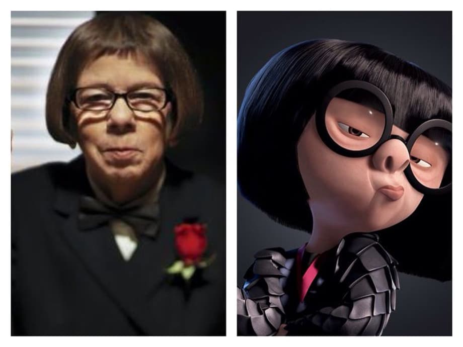 Linda Hunt as Edna Mode  No need to get fancy or cute she's perfect. Enough said.