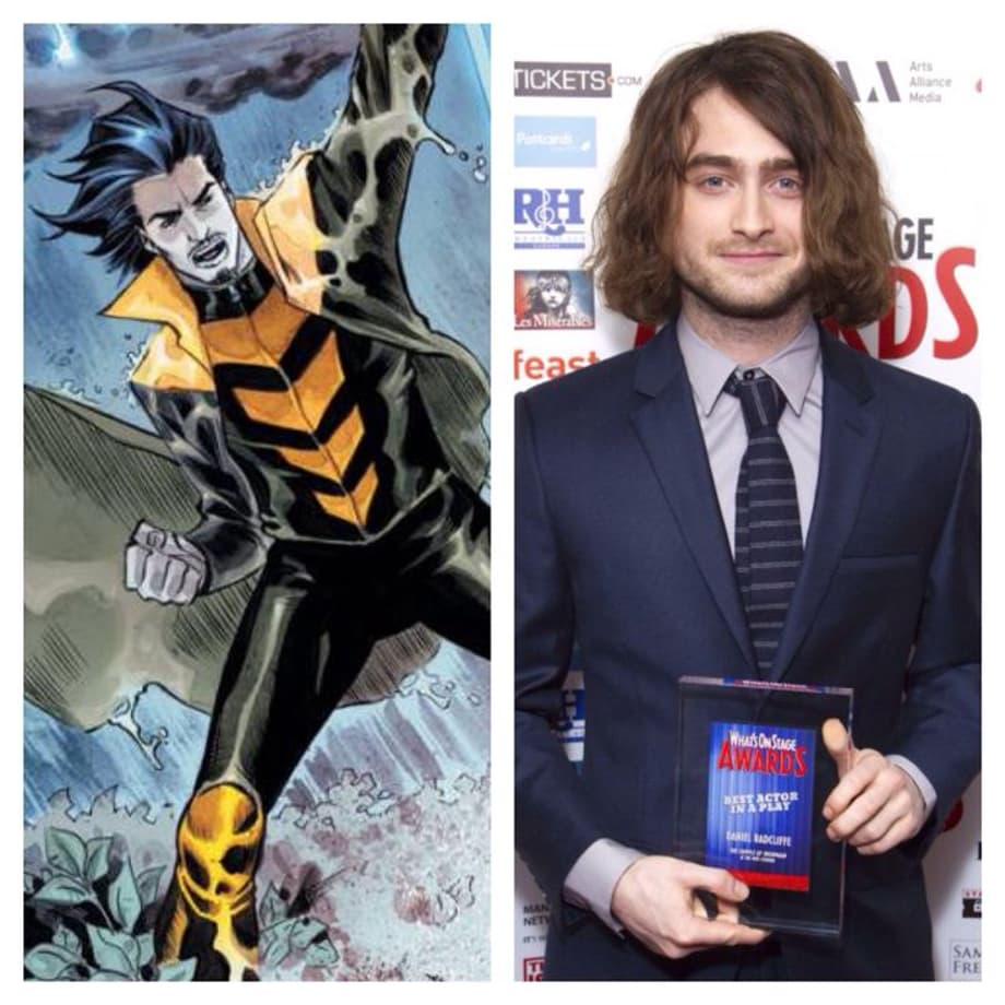 Weather Wizard - Daniel Radcliffe Weather Wizard is one of the most fascinating and popular villains across DC. He has balls big enough to challenge Superman and his powers are fantastic. Harry Potter gets some DC action with Radcliffe reprising a Wizard role. This time he will control the weather. He's talented and just adds more great acting to a cast that's already loaded. He's done great work since leaving behind his wand he killed in Killing Yoir Darlings, The Woman in Black, and he has Vic: 