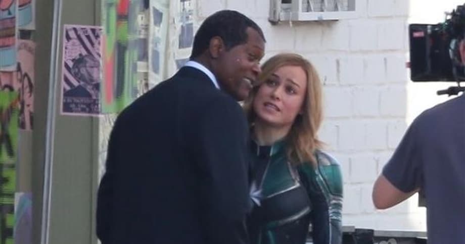 CAPTAIN MARVEL Meets A Very Young Nick Fury In Even More New Set Photos