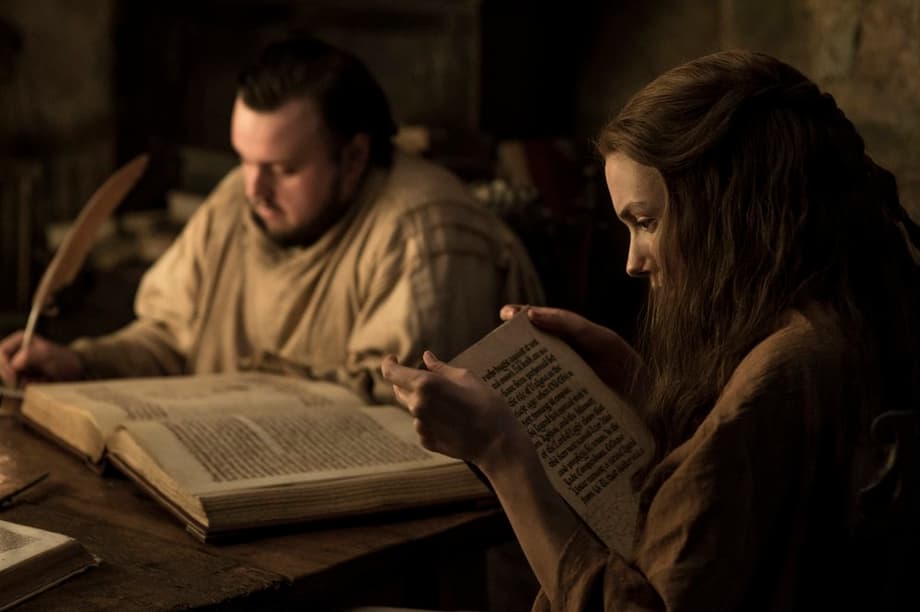   John Bradley  as Samwell Tarly and  Hannah Murray  as Gilly -  Photo: Helen Sloan/HBO  