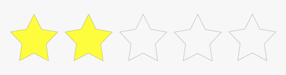 Two Star Rating Png, Transparent Png - kindpng