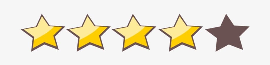 Four Stars - 4 Out Of 5 Star Rating Png PNG Image | Transparent PNG Free  Download on SeekPNG
