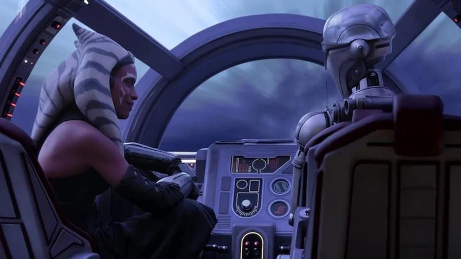 AHSOKA: New Stills Feature Thrilling Speeder Space, Lightsaber-Wielding Villains, And STAR WARS REBELS Heroes