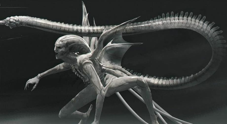 ALIEN: ROMULUS Concept Art Reveals That The Hybrid &quot;Offspring&quot; Almost Had Wings