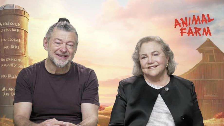Animal Farm Interview: Andy Serkis & Kathleen Turner On Putting A New Spin On A Familiar Story (Exclusive)