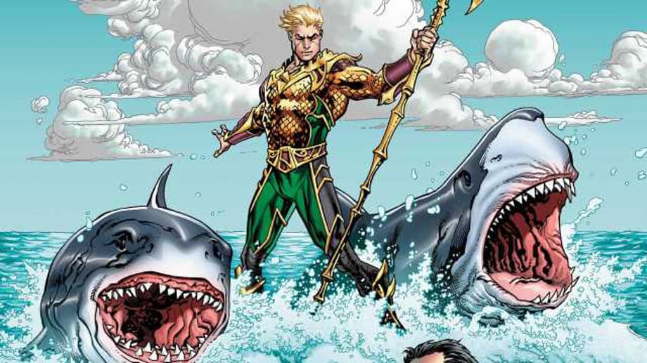 AQUAMAN Concept Art Features Orm And Vulko Sitting Atop Giant Prehistoric Sharks