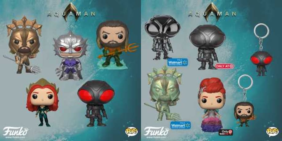 AQUAMAN Funko POPs And Mystery Minis Reveal Some Alternate Costumes And New Characters