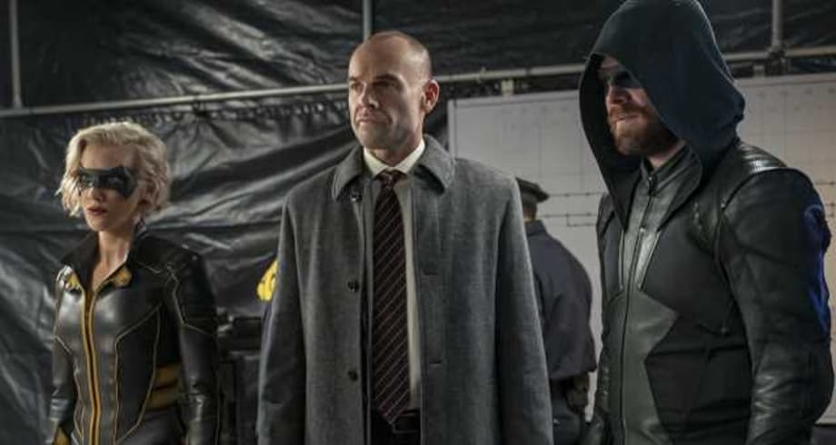 ARROW: Captain Quentin Lance Returns To The Line of Duty In New Photos From Season 8, Episode 6: &quot;Reset&quot;