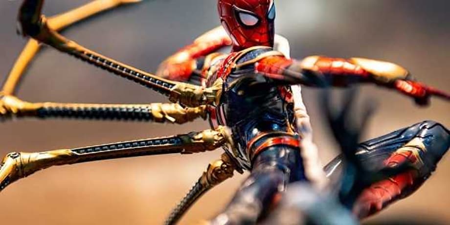 AVENGERS: ENDGAME - Amazing New Statue Features The Iron Spider Doing Battle With A Monstrous Outrider