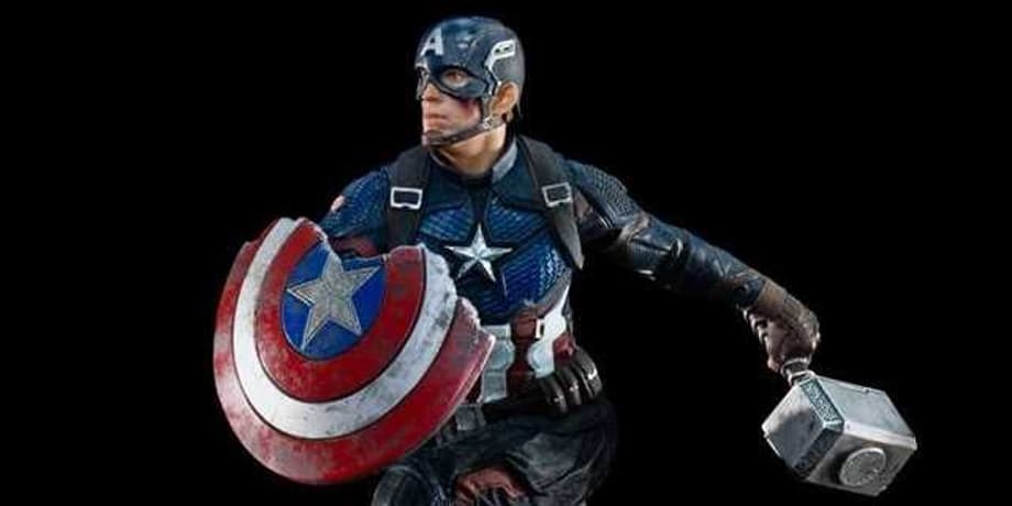 AVENGERS: ENDGAME - Another Iron Studios Statue Shows Captain America Racing Into Battle With Mjolnir