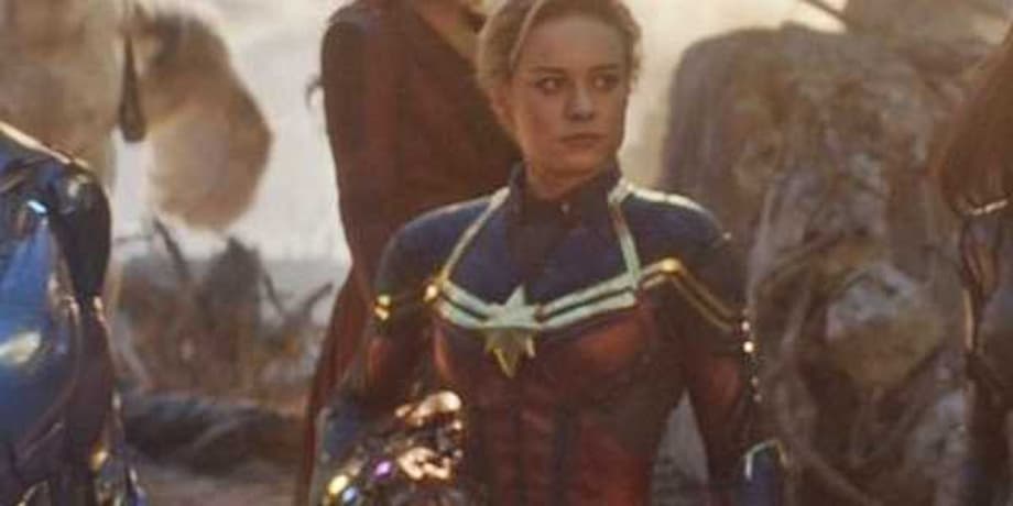 AVENGERS: ENDGAME Behind The Scenes Photos Reveal That Captain Marvel Wore A Different Costume On Set