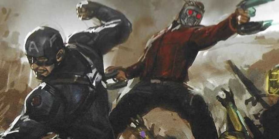 AVENGERS: ENDGAME Final Battle Concept Art Sees Thanos Smash Cap's Shield, Spider-Man/Groot Team-Up, And More