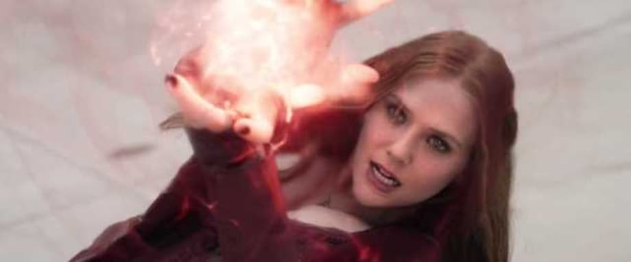 AVENGERS: INFINITY WAR Set Pics Feature Elizabeth Olsen's Scarlet Witch Preparing To Unleash Her Power