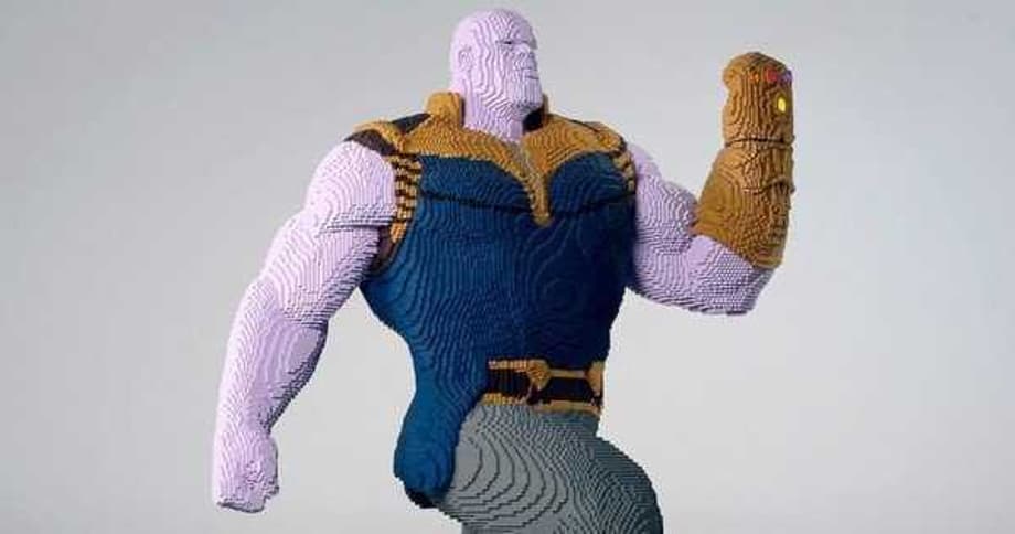 AVENGERS: INFINITY WAR: Thanos Gets His Own Life-Sized Lego Statue For SDCC