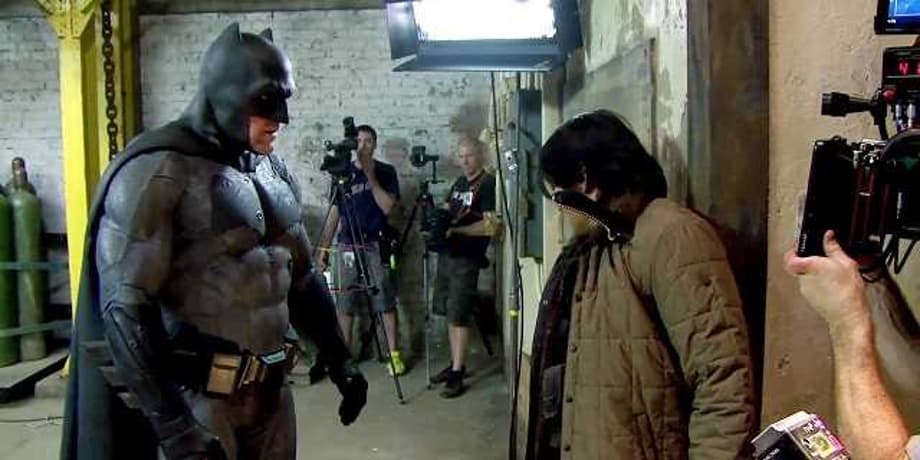 BATMAN v SUPERMAN Behind The Scenes Photo Sees Ben Affleck's Dark Knight Taking A Much-Needed Break