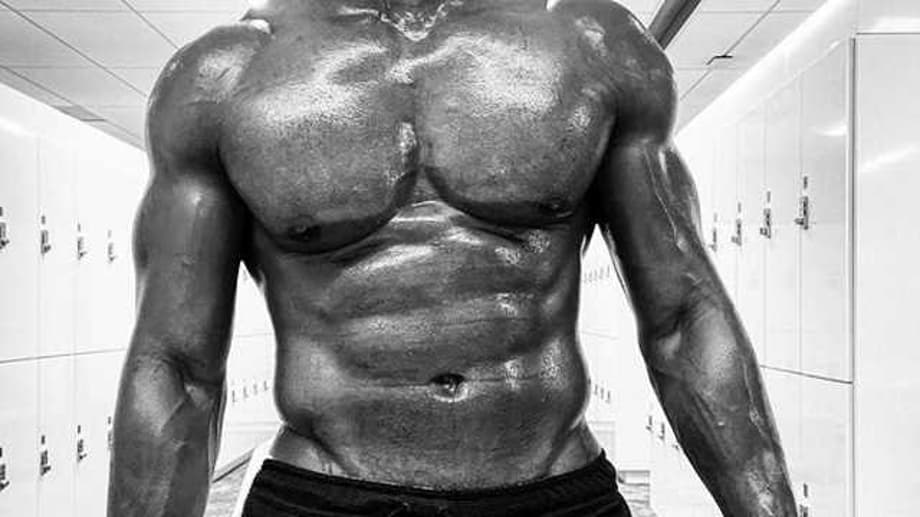 BLACK ADAM Star Aldis Hodge Gives The Rock A Run For His Money With An Incredible Workout Photo