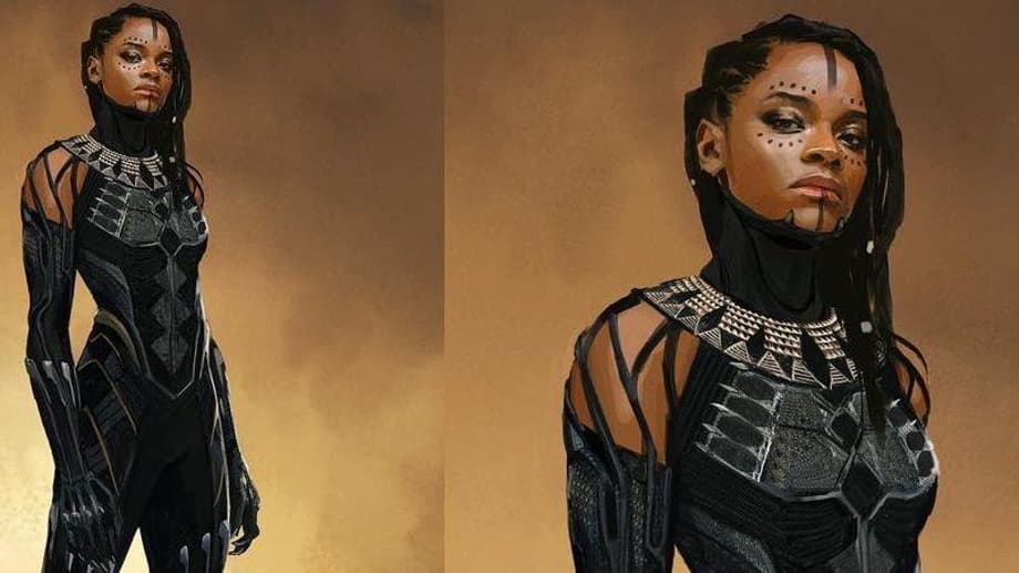 BLACK PANTHER: WAKANDA FOREVER Concept Art Reveals Strikingly Different Shuri/Black Panther Designs