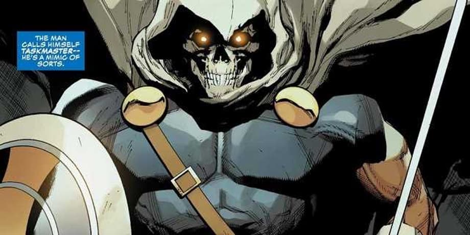 BLACK WIDOW Set Photos Reveal A Mysterious Costumed Character; Is Taskmaster Finally Coming To The MCU?