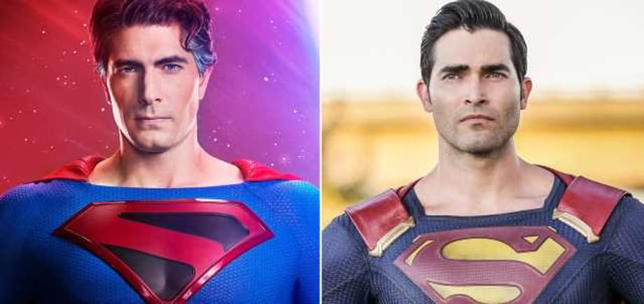 Brandon Routh And Tyler Hoechlin's Men Of Steel Meet In New CRISIS ON INFINITE EARTHS Image