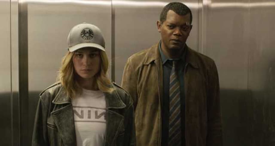 CAPTAIN MARVEL Is Fandango's Top Preseller Since INFINITY WAR; Nick Fury Faces Talos In A New Clip