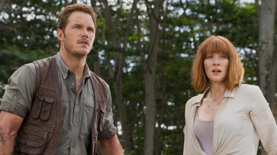 Chris Pratt And Bryce Dallas Howard Go For A Dip In These First JURASSIC WORLD: FALLEN KINGDOM Set Images