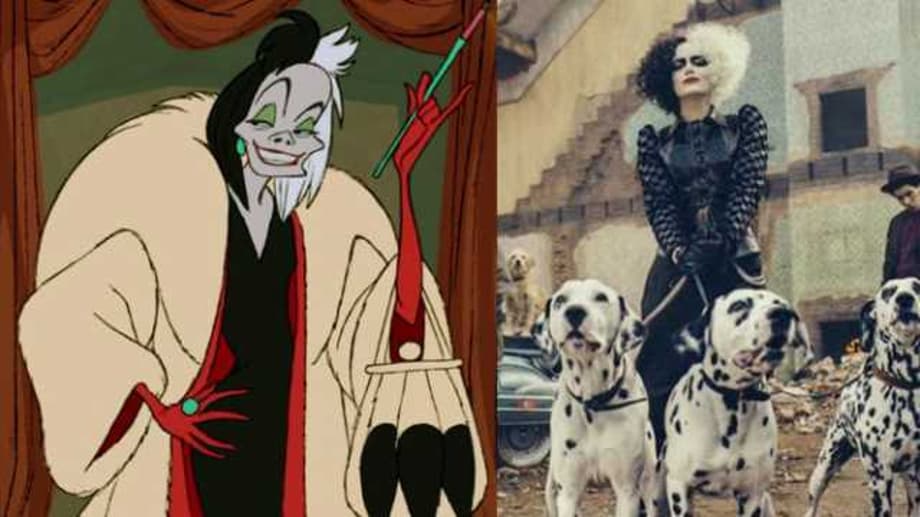 CRUELLA: Emma Stone Debuts As A &quot;Punk Rock&quot; Version Of The Iconic 101 DALMATIANS Villain