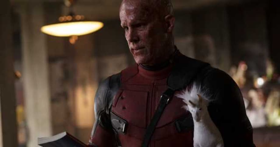 DEADPOOL 2: The Merc With A Mouth's Special Stuffed Friend Returns On This New Theater Standee