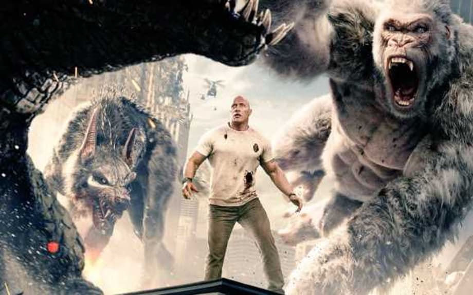 Dwayne Johnson Has A Monster Problem On A New International Poster For RAMPAGE; China Release Date Set