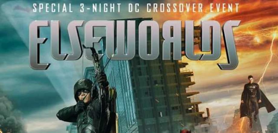 ELSEWORLDS Triptych Poster Assembles The CW's DC Heroes For A Showdown With The Monitor