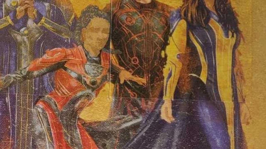 ETERNALS Leaked Promo Art Reveals The Entire Team Suited Up In Their Colorful Costumes