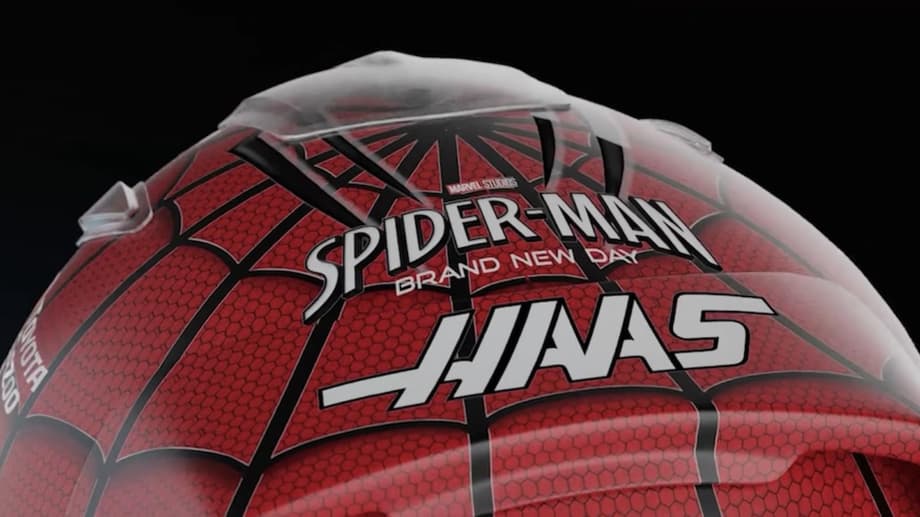 F1 Driver Esteban Ocon And Tom Holland Reveal Special Spider-Man: Brand New Day Helmet
