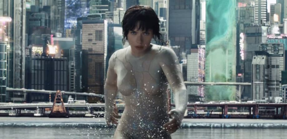 Full GHOST IN THE SHELL &quot;Water Fight&quot; Sequence Released; Plus New Kuze Poster And TV Spot