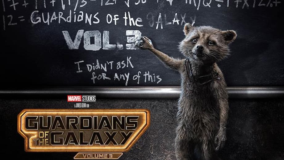 GUARDIANS OF THE GALAXY VOL. 3 Posters Follow Rocket Raccoon's Evolution From Baby To Superhero