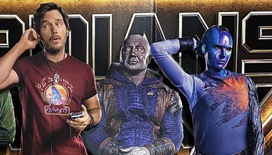 GUARDIANS OF THE GALAXY VOL. 3 Standee Reveals New Look At The Galaxy's Biggest A-Holes Heroes