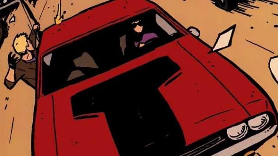 HAWKEYE Set Photo Seemingly Confirms That Clint Barton Will Get His Muscle Car From The Comics