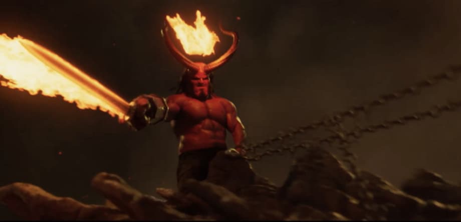 HELLBOY Raises Some Hell & Rides A Demonic Dragon In A Pair Of Very Bloody New Trailers