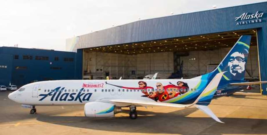 INCREDIBLES 2-Themed Plane From Alaska Airlines Revealed; Teases Jack-Jack's Nemesis