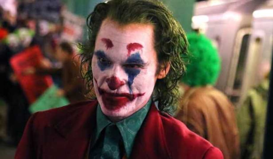 JOKER Director Shares Another Image Of Star Joaquin Phoenix - This Time In Full Clown Costume