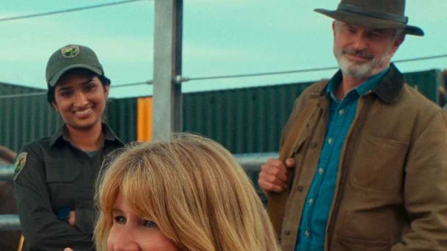 JURASSIC WORLD DOMINION Still Features Laura Dern's Ellie As Actress Says Director Made Big Returns &quot;Matter&quot;