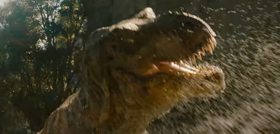 JURASSIC WORLD REBIRTH TV Spot Features Wild New T-Rex River Chase Footage; New Trailer Coming Tuesday!