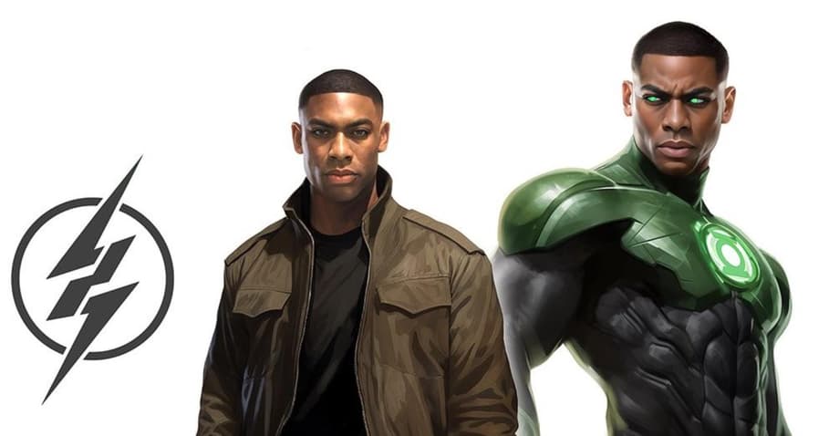 LANTERNS: Aaron Pierre And Kyle Chandler Suit-Up As John Stewart And Hal Jordan In New Fan-Art