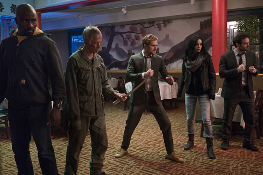 Marvel's THE DEFENDERS Promo Stills Assemble The Team To Take On The Villainous Alexandra And Her Forces