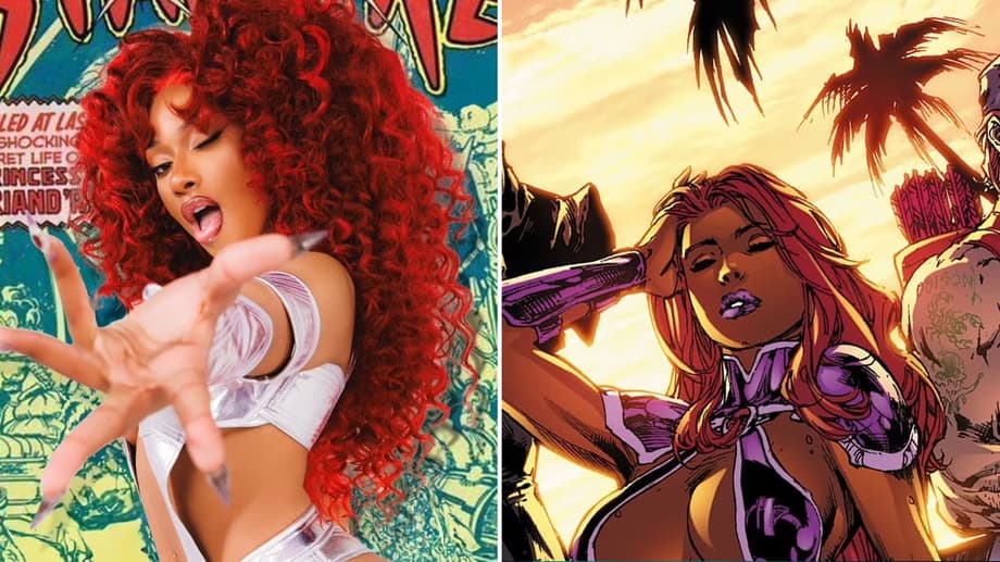 Megan Thee Stallion Leaves Little To The Imagination To Transform Into Comic-Accurate Starfire For Halloween