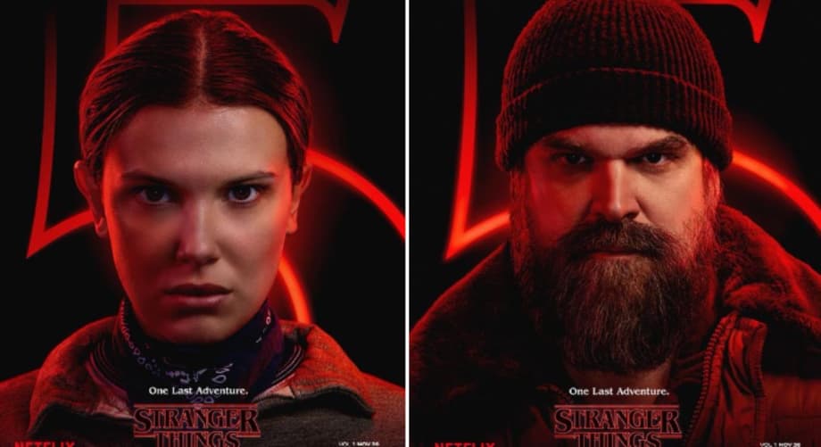Millie Bobby Brown & David Harbour Pose Together At STRANGER THINGS Premiere; Creators Address Bullying Report