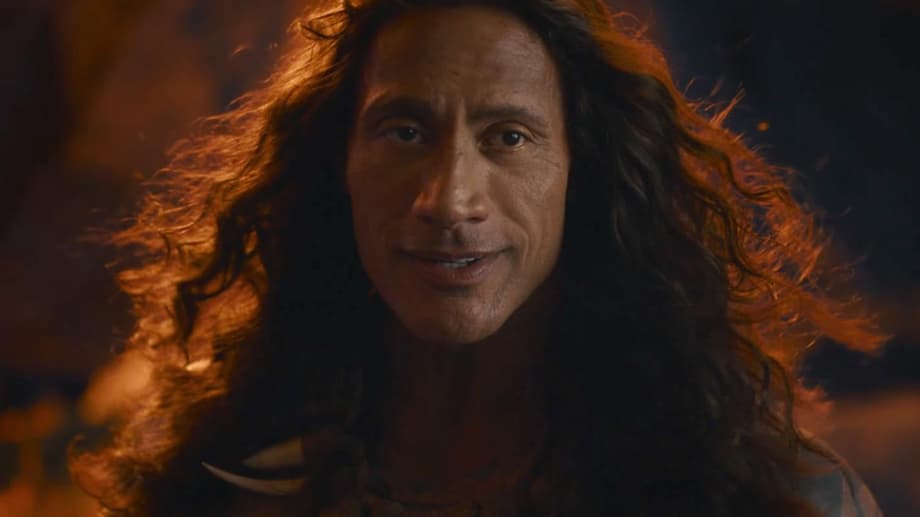Moana CinemaCon Standee Reveals New Look At Dwayne Johnson's Maui (And His Wig)