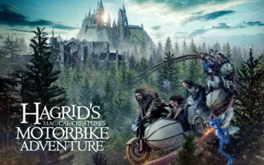 New HARRY POTTER Coaster Hagrid's Magical Creatures Motorbike Adventure Opening In Universal This Summer