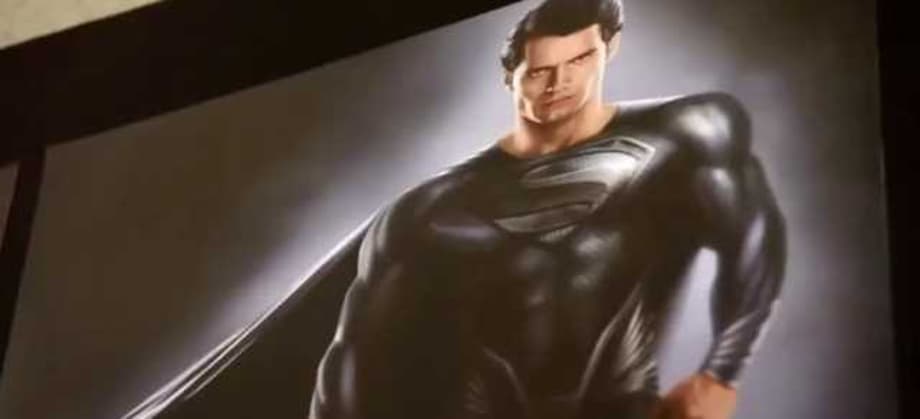 New JUSTICE LEAGUE BTS Featurette Gives Us A Look At More Concept Art Of Superman In The Black Suit